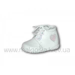 Белые ботиночки для девочки "Emel" (р.18-23) db-1823Ws-E