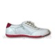 Белые кроссовки с малиновой вышивкой (р.34-39) dk-3439Wm